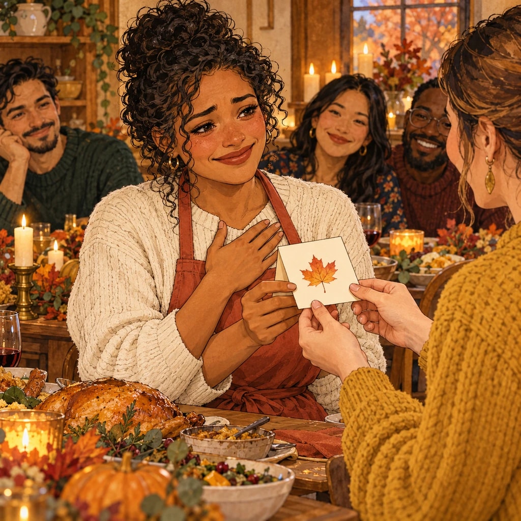 Gratitude card · a small gesture
